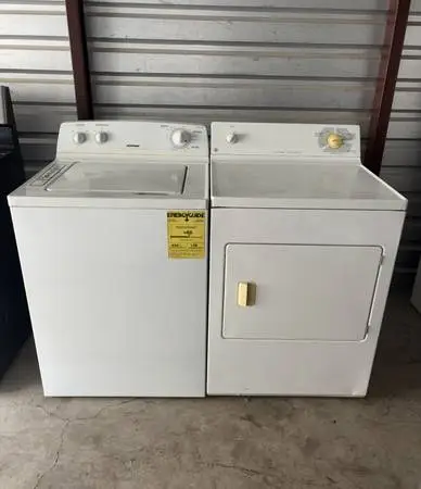 White Hotpoint Washer And GE Electric Dryer