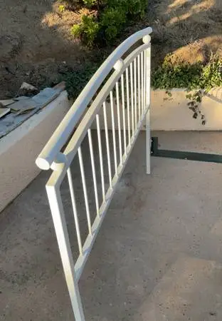 Iron Bed heavy solid metal Queen size