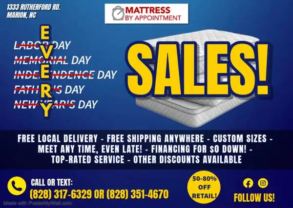1-Time MATTRESS CLEARANCE!!! TEMPURPEDIC & SEALY!