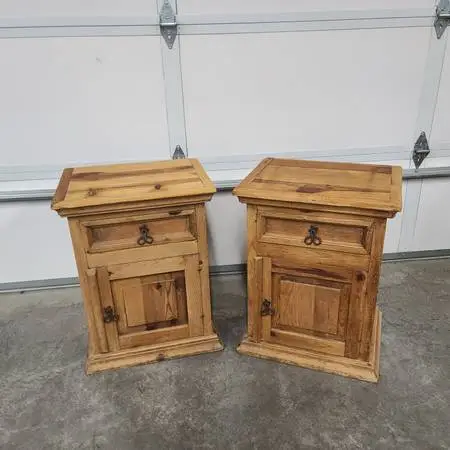 Solid Mexican Pine Nightstands