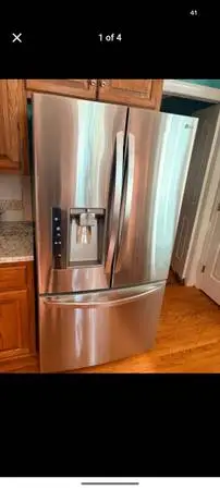 LG refrigerator stainless steel French door 400$