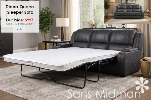 NEW IN BOX! Diana Sleeper Sofa - Makes Queen Sized Bed!