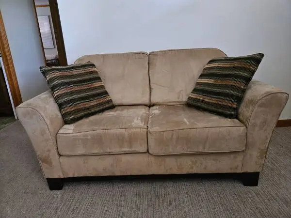 Tan Loveseat