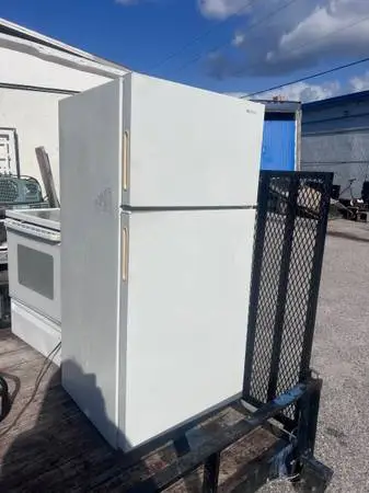 Fridge white clean