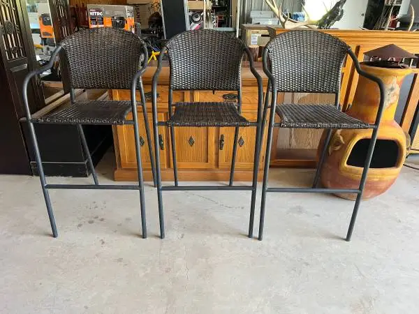 Set of 3 Patio Barstools