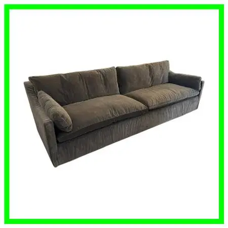 New Restoration Hardware Cloud Slope Arm Sofa, Graphite Velvet