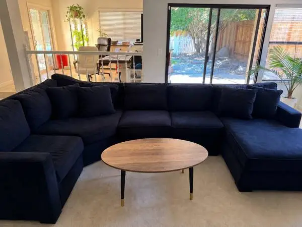 Living Spaces Modular Sectional Sofa - Charcoal Black