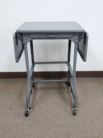 HON Metal Typewriter Stand – Mid Century Industrial Rolling Cart