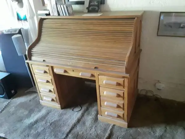 Roll Top Deck, Oak stained