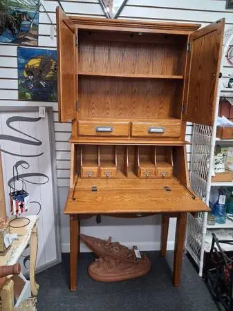 Oak Desk, 2 piece