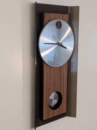 1970 Sunbeam Lucite Wall Clock mid century modern