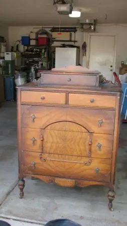 Available: Rare Solid Wood Tall Dresser - Early 1900s
