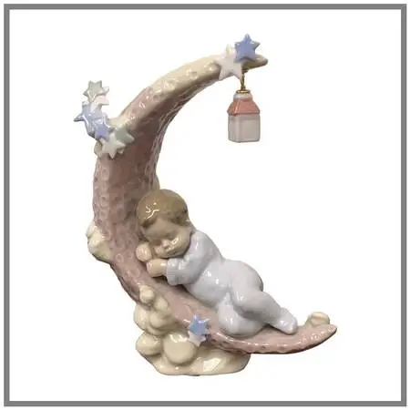 Antonio Ramos For Lladró Heavenly Slumber Boy Porcelain Figurine