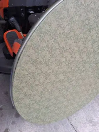 vintage round card table.