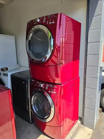 Maytag red 3000 series front load washer and gas dryer