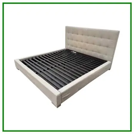 King Size Restoration Hardware Modena Tufted Platform Bed Frame