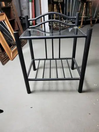 Metal and Glass Stand
