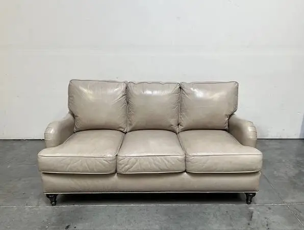English Arm Leather Sofa