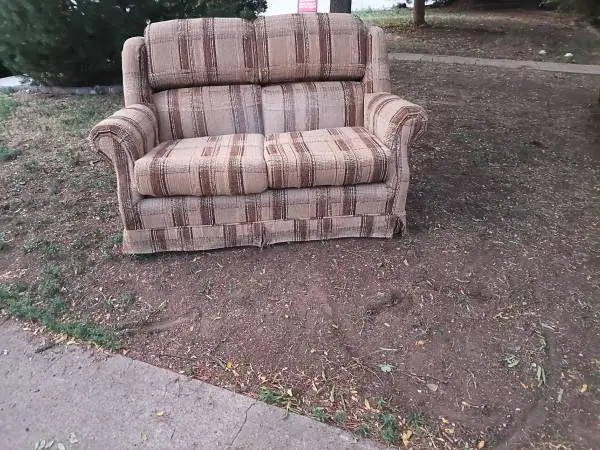 Plaid Loveseat - Cleaned & Sanitized - Arvada Delivery Available