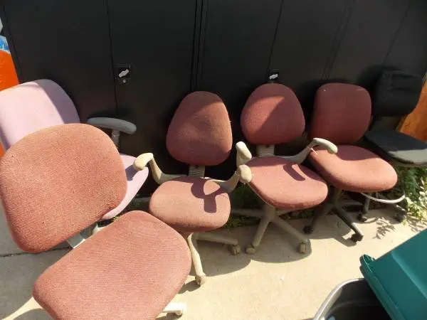 Swivel Cloth Office Chairs Adjustable Height and Back Arm Rest