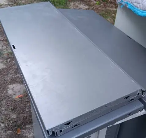Steel Shelving 34.5 Wide, 11.55 deep,1 High,Dark Gray.
