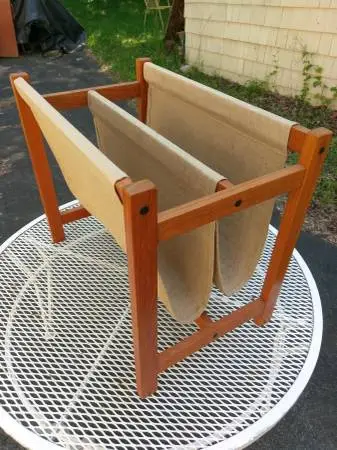 Danish Modern Teak Magazine Stand Mint condition