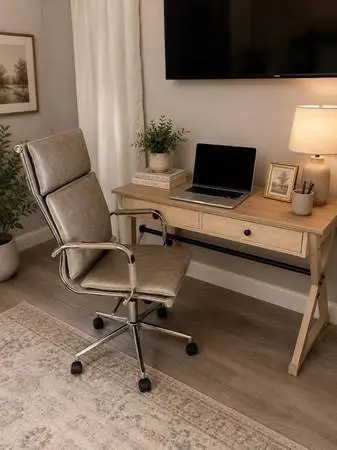 Desk with chair