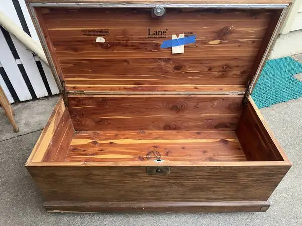 Cedar lined chest by Lane