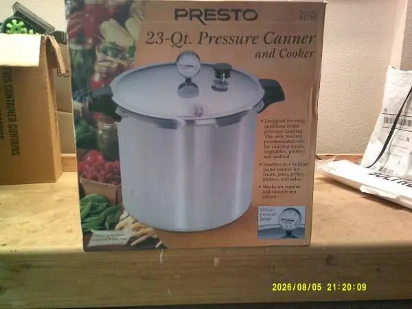Presto 23 Qt Pressure Cooker and Canner