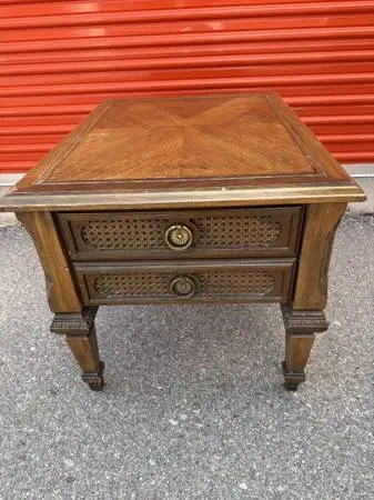 VINTAGE END TABLE WITH DRAWER MERSMAN #81-22 MCM 1970s