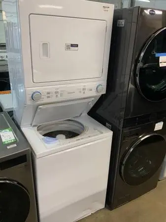 **FRIGIDAIRE WHITE ELECTRIC 27” LAUNDRY CENTER**ON SALE NOW**