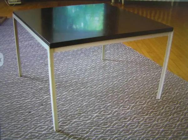mid century KNOLL END TABLE ..... ARCHITECTURAL ..... T ANGLE