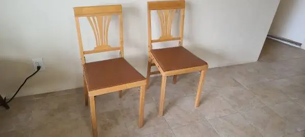 Vintage LEG-0-MATIC Folding Chairs, Mid Modern Airstream Camper RV