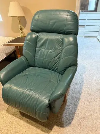 Green Leather Recliner