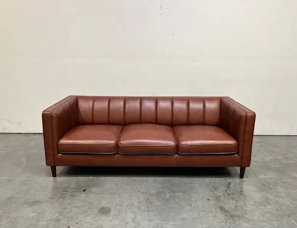 Cognac MCM Leather Sofa