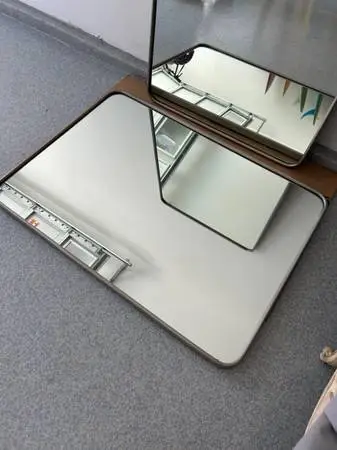 Rejuvenation Rounded Rectangle Metal Framed Mirror