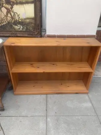 Antique solid wood bookcase shelf plant stand