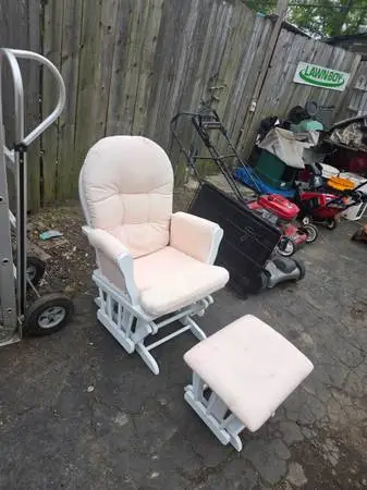 Glider and foot stool