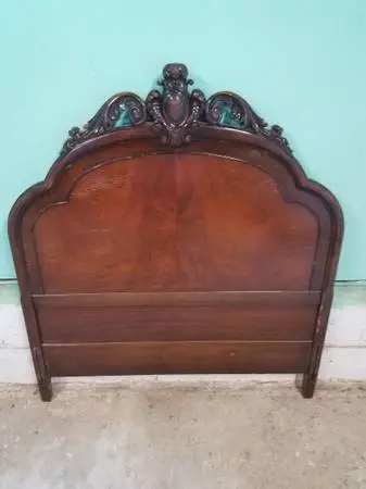 Two Very Ornate Mahogany Twin Bed Frames Sets was $500 now $300