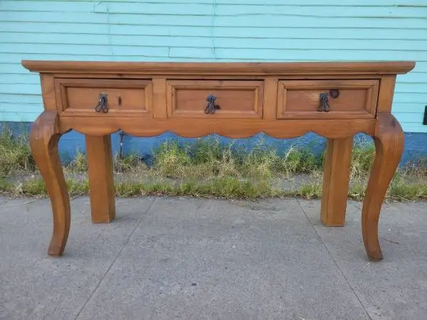 Farmhouse french console wood