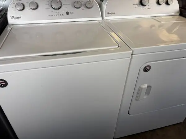 Whirlpool HE No Agitator Stainless Tub Washer & Dryer Set