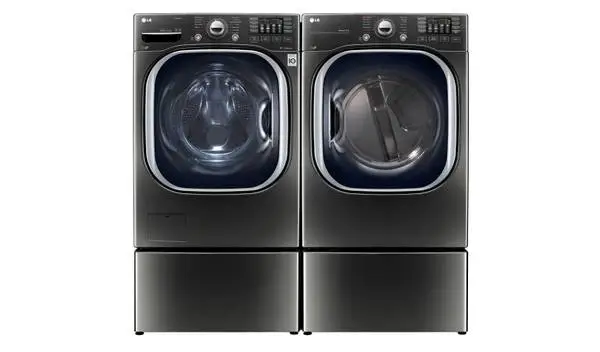 LG Washer Dryer Combo with mini-washer and pedestal