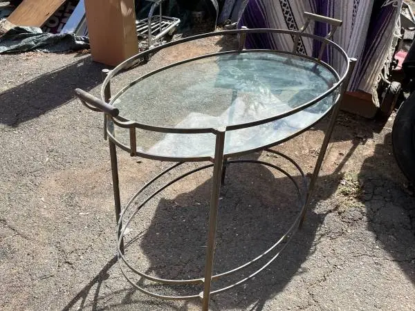 Plant Stand, Solid Brass Patio Style Table