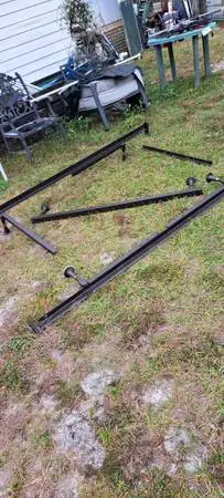 Bed frame fully adjustable. Two different sizes