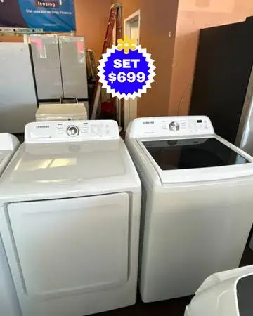 Samsung Set Washer and Dryer Side by Side