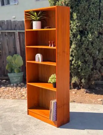 Danish Modern Mid Century Vintage Teak Bookcase Bookshelf – Denmark