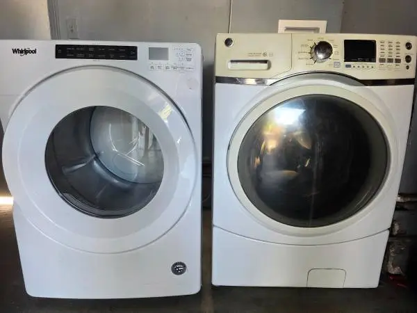 Washer and electric dryer