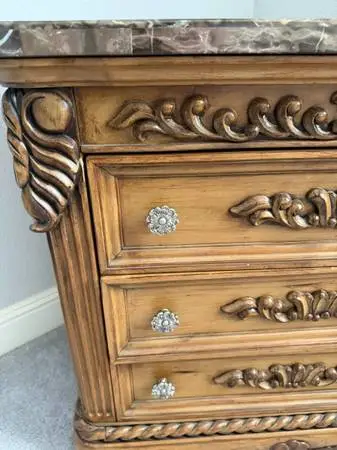3 drawer chest/ dresser Granite top