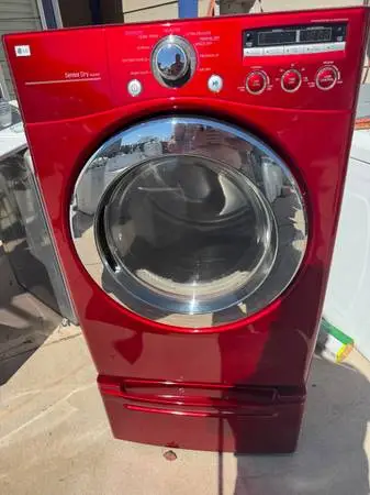 LG Sensor Dry Gas Dryer Works great RED