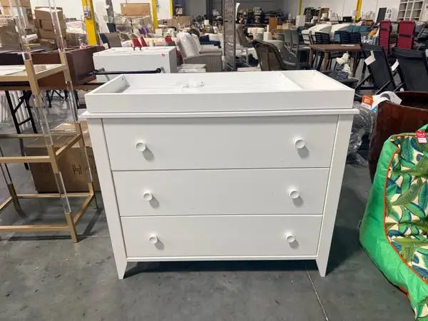 Babyletto Sprout 3 Drawer Changing Table Dresser White Brand New